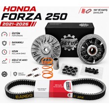 Setup Motorcycle Honda Forza 250 Performans Varyatör Seti + Forza Bando Japon Kayış + Yay (2022-2026)