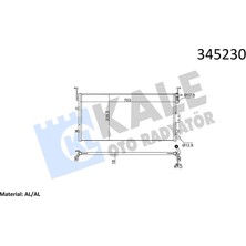 Kale 345230 Klima Radyatörü (Kondenser) Hyundai Sonata 2,0l G4JP 98-01 (725 x 335 x 16) 9760638001-9760638002