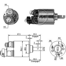 Zm 604 12V Honda Accord-Shuttle (Kisa Piston)