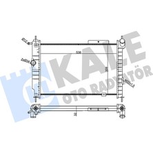 Kale 356990 Su Radyatörü Opel Astra F 1.4 1.6 1.8 16V 2.0 Gsı 91=> (Mt) (Mekanik) (538X359X32) (52455053) 1300108-1300134-90443465-52455043