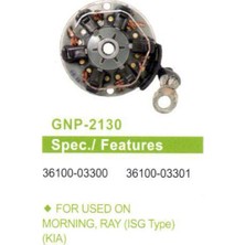 Genon 2130 Mars Komur Yuvasi 12V Kıa Bongo 3 Morning. - Ray (Isg Type) 36100-03300-36100-03301