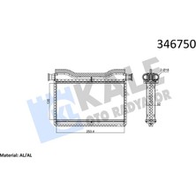 Kale 346750 Kalorifer Radyatoru Bmw N47 F10 F01 F07 64119163330