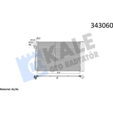 Kale 343060 Klima Radyatoru Bmw M54 N62 N73 E60 E65 E63 E64 64509122825