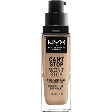 Renas Store Nyx Professıonal Makeup Can't Stop Won't Stop Fondöten, 24 Saat Tam Kaplama Mat Kaplama - Yumuşak Bej