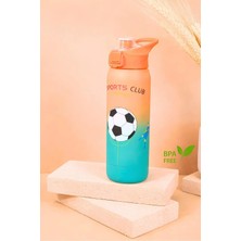 ViraCasa 1100 ml Sports Club Matara Suluk Okul Spor Matarası Sızdırmaz Kapaklı Su Şişesi