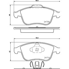 My 410607585R Ön Balata Renault Latitude 2.0 16V-2.0 Dci-2.0 Dci 150-2.0 Dci 175 02/2011=> 410607585R