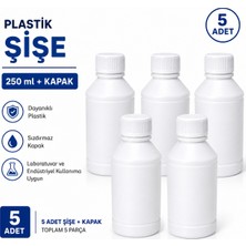 Labolist Plastik Şişe + Kapak 250 ml 5 Adet