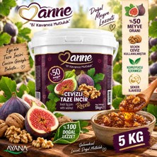 Anne Reçelleri %50 Meyveli Cevizli Taze Incir Reçeli 5 kg