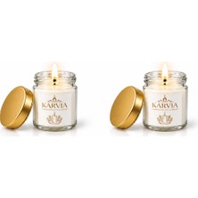Karvia Kokulu 2'li 40CC Mini Cam Mum- El Yapımı