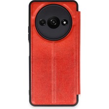 Pr Store Xiaomi Redmi A3 4g Kılıf Flip Cover - Kırmızı
