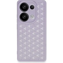 Pr Store Xiaomi Redmi Note 13 Pro 4g Kılıf Petek Silikon Kapak - Lila
