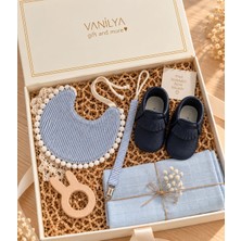 Vanilya Gift Erkek Bebek Hediye Seti Yenidoğan Bebek Hediye Kutusu