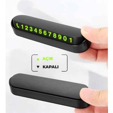 Araç Içi Numaratör Numaralık Torpido Üstü Açılır Kapanır Telefon Numarası Bırakma