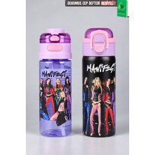 x Dekomus Lisanslı Manifest Amatör Collection 600 ml Çelik Matara ve Çift Fonksiyonlu 500 ml Tritan Matara Seti