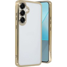 Pr Store Samsung Galaxy S25 Kılıf Razer Lensli Silikon - Gold