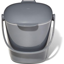 Renas Store Oxo - Good Grips Kompost Kovası, Gri - Mutfak Için Koku Geçirmez Çöp Kutusu - 2,8 L