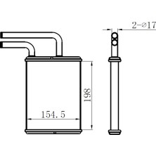 Oris Orıs KMI011022 Kalorifer Radyatörü Brazing Mitsubishi Canter 3.5 Ton (198X156X22) MR315932