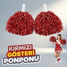 Renas Store Enerjik Kırmızı Gösteri Ponponları Okul Etkinlikleri Için