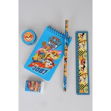 x Dekomus Lisanslı Paw Patrol Rescue Crew Collection 5'li Kırtasiye Seti Not Defteri,kurşun Kalem,cetvel,silgi,kalemtraş