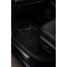 Zeyno Ticaret Ford Focus Hb 2007 Uyumlu 3 cm Havuzlu 3D Universal Oto Paspas Siyah-Kamuflaj
