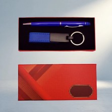 Renas Store Şık Mavi Kalem Anahtarlık Seti Ofis Kullanımı