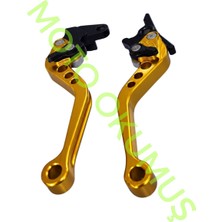 Okumus Motorcycle Spare Parts Accessories CFMOTO NK250 Mondial Drift L Spor Manet Takımı Gold (Sarı) Fren Debriyaj Maneti