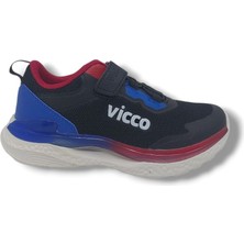 Vicco Yancy Çocuk Siyah - Saks Mavi Spor Ayakkabı