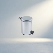 Renas Store Krom Metal Pedallı Çöp Kovası 3lt Modern Tasarım ve Kullanışlılık