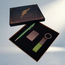 Renas Store Şık Anahtarlık Seti Çakmak ve Kalem ile Ofis Kullanımı
