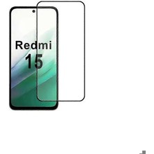 Ceptex Redmi 15 Uyumlu Ekran Koruyucu 9d Tam Kaplama Cam