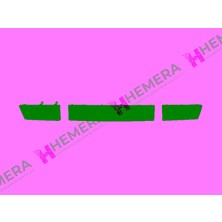 Pulo Pf-Rc6 Tampon Bandi Ön Sol-Sağ-Orta Takim Siyah Renault Clio 2009> 7701479270