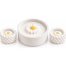 Karvia Kokulu 3'lü Beton Mum Set - El Yapımı