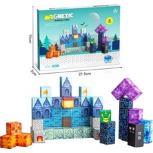 Osman Kızılkaya Kzl Manyetik Blok Yapı Küpleri Seti 64 Parça (2X2X2 Cm) - Mıknatıslı Zeka Oyuncağı CH1392