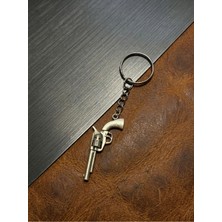 Velcari Vintage Revolver Tabanca Maskülen Tasarım Erkek Anahtarlık