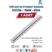 Sutem Trifaze W Otomat Barası 53CM 1mm 80 Amper - 1 Adet