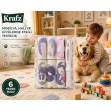 TeknoKapsül Kedi Köpek Tüy Toplama Rulosu Seti – 1 Ana Rulo + 5 Yedek Rulo, Evcil Hayvan Tüyü, Saç ve Kıl Temizleme Lint Roller