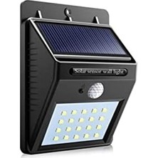 TeknoKapsül 20 Led'li Güneş Enerjili Hareket Sensörlü Bahçe Lambası