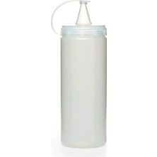 Varsoph Biishe® Şeffaf Kapaklı Sızdırmaz Yağlık Sosluk Şişesi Plastik Yağdanlık 400 ml AP-9028