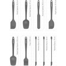 TeknoKapsül VLT1178 Drongo 9'lu Spatula Set Gri