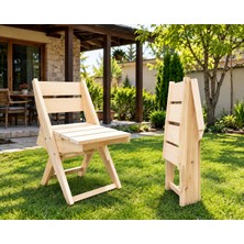 Yalçıntaş Wood Yalçıntaşwood Katlanabilir Doğal Ahşap Çocuk Sandalyesi