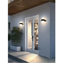 TeknoKapsül Silindir LED Aplik 12 Watt Gün Işığı 3200K Iç Mekan ve Dış Mekan Cata Bora LED Aplik IP54