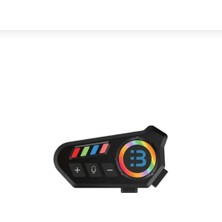 Blic B06A Bluetooth 6.0 Motosiklet Kask Kulaklığı Intercom Rgb Işıklı IP65 Su Geçirmez 1000MAH