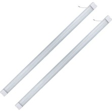 Cotton Soft Ledx AL-EXTK80 220 Volt - 80 Watt 6500K 8800 Lümen 120 cm Beyaz 3 Sıra Ledli Kristal Bant Armatür (2’li Paket Fiyatı)