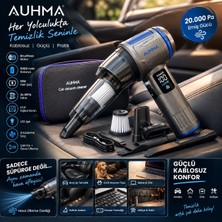Auhma Ahv-30 Elite Power Kablosuz Araç Süpürgesi 20.000 Pa 100W 6000 Mah Brushless Motor Hava Üfleme + Çekim
