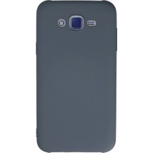 Cotton Soft Samsung Galaxy J7 Kılıf Nano Içi Kadife Silikon - Gri