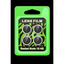 Trend Kapında Xiaomi Redmi Note 15 4g Raze Metal Kamera Lens - Gümüş