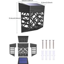TeknoKapsül Güneş Enerjili Duvar ve Çit LED Aydınlatma 4 ADET/GT-SL22