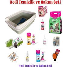 Tnt Shop Kedi Temizlik ve Bakım Seti 13 Ürün | Komple Sağlık ve Hijyen Paketi