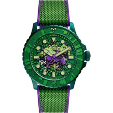 Fossil FLE1246SET Marvel x Fossil Limited-Edition Incredible Hulk Erkek Kol Saati ve Yaka Iğnesi Seti