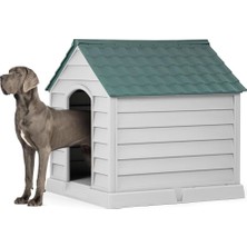 Peronline Büyük Irk Köpek Kulubesi (Yeşil Kiremit Çatı)